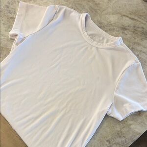 BOODY Ribbed White Crew Neck Tee